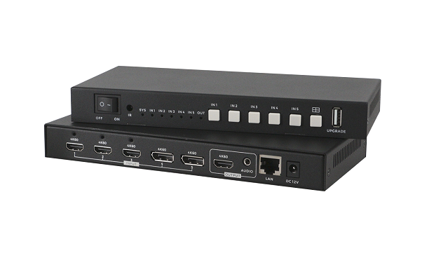 4K60 5进1出无缝画面分割器 4K60 5进1出无缝画面分割器